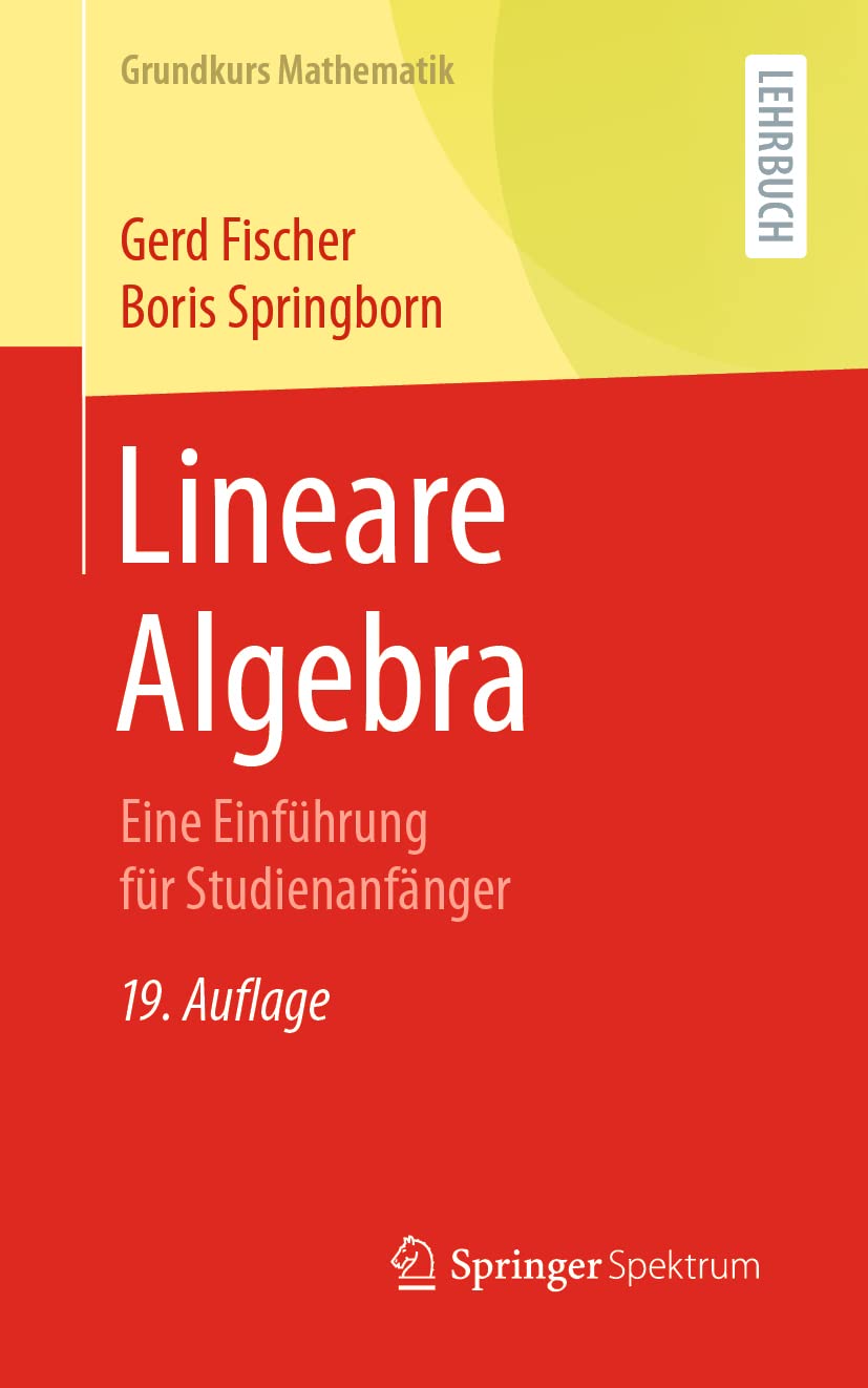 Lineare Algebra Mathematics Books