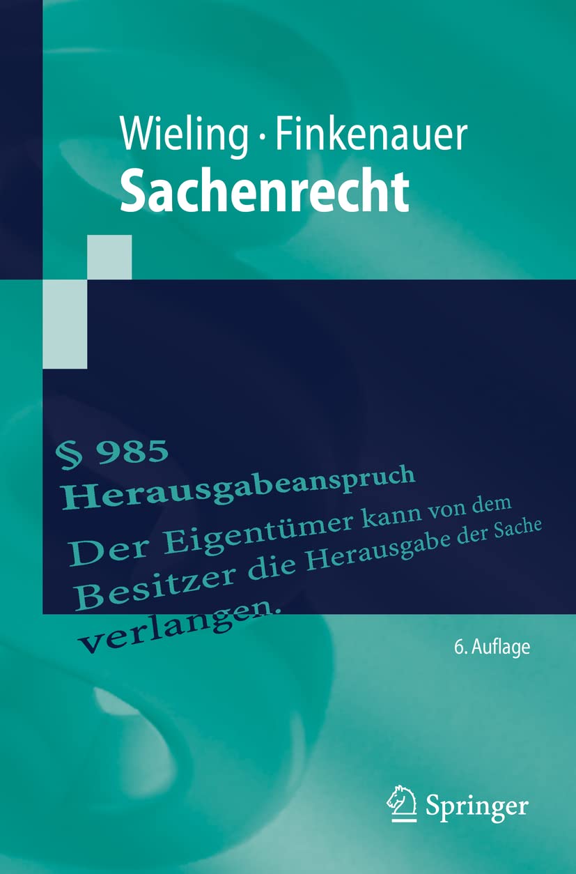 Sachenrecht (Springer-Lehrbuch) Law