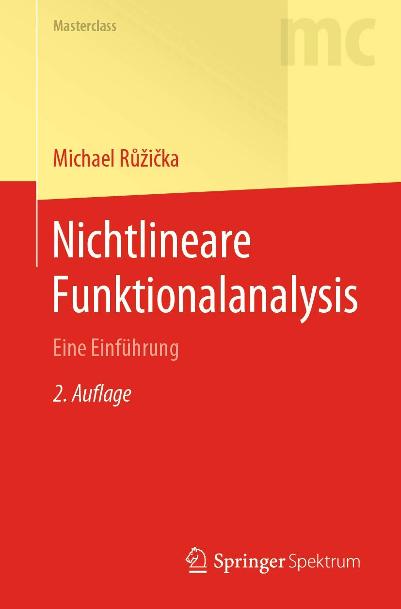 Product Image: Nichtlineare Funktionalanalysis: Eine Einführung (Masterclass)