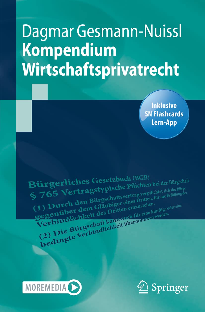 Kompendium Wirtschaftsprivatrecht: Includes Digital Download (Springer-Lehrbuch) Law