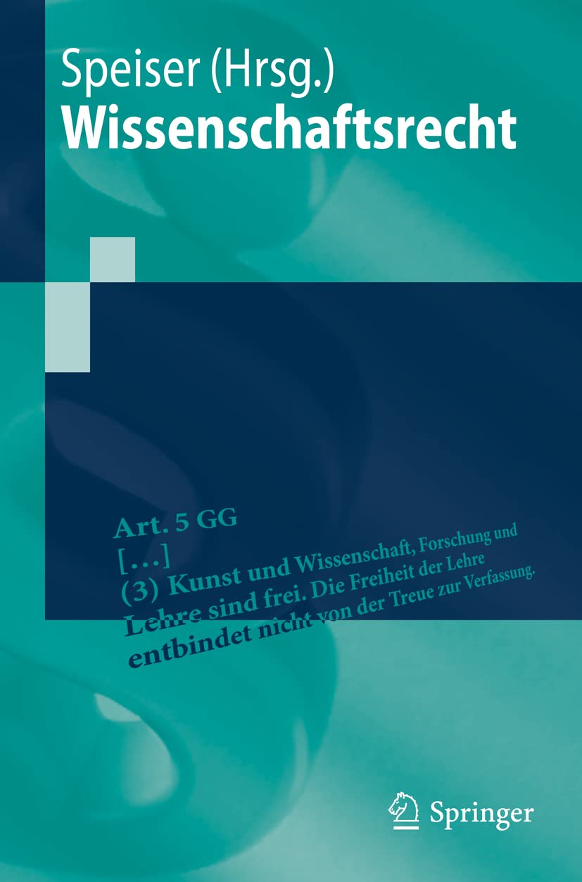 Wissenschaftsrecht (Springer-Lehrbuch) Law