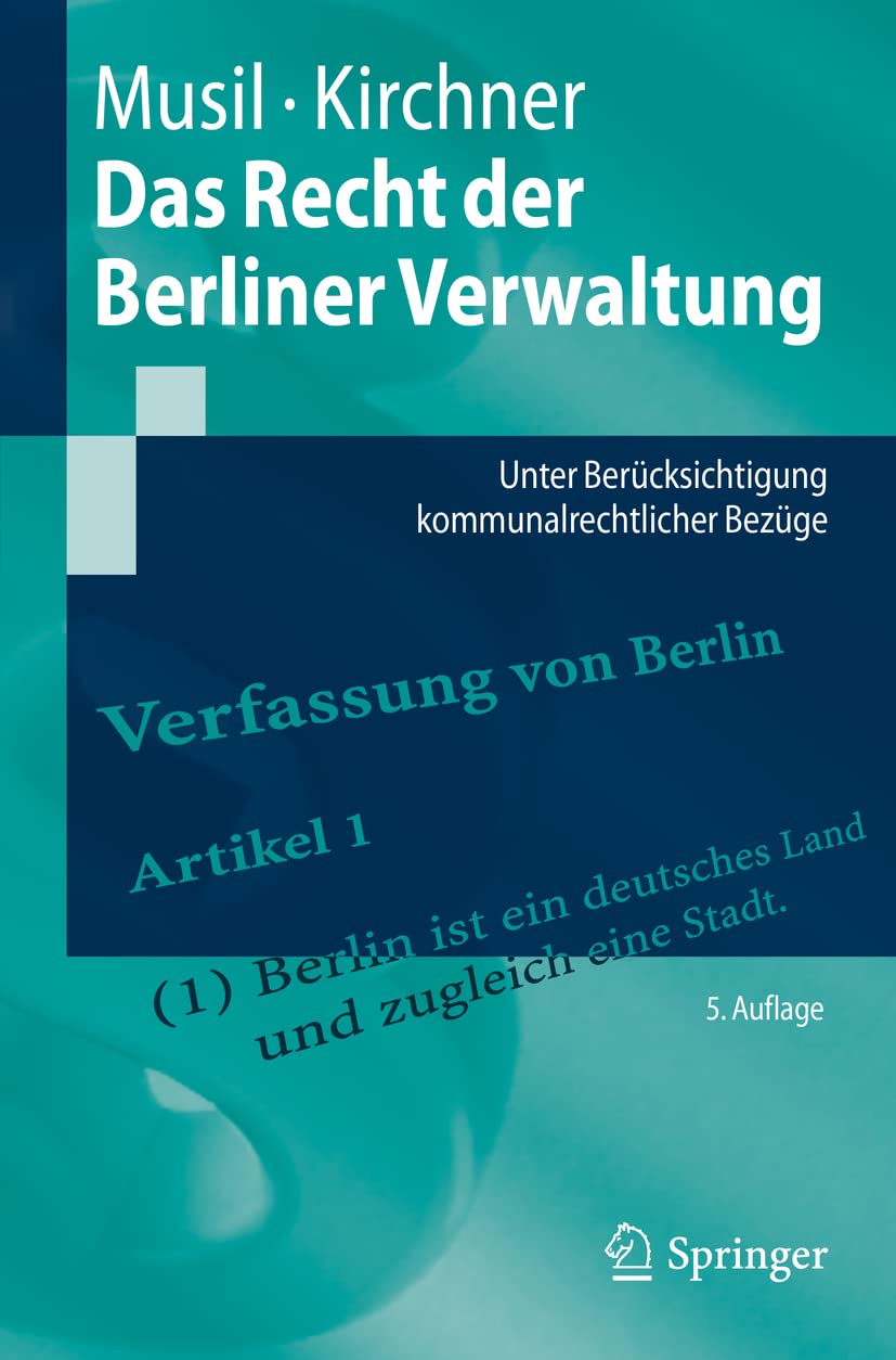 Das Recht der Berliner Verwaltung Law