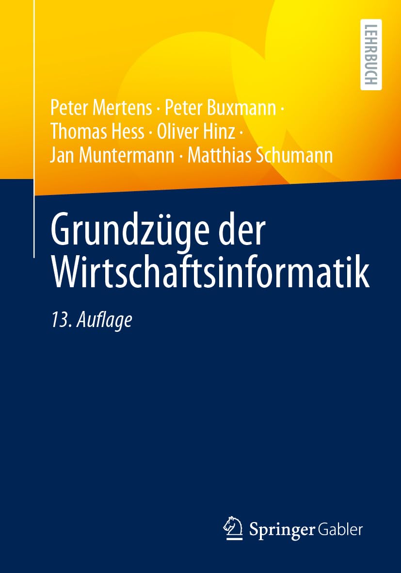 Grundzüge der Wirtschaftsinformatik Law Books