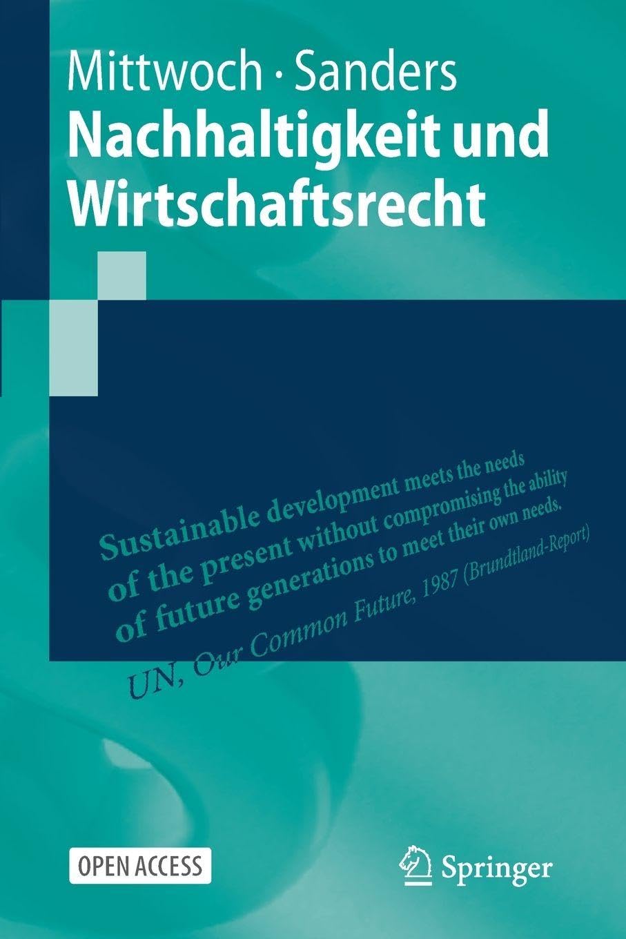 Nachhaltigkeit und Wirtschaftsrecht Law