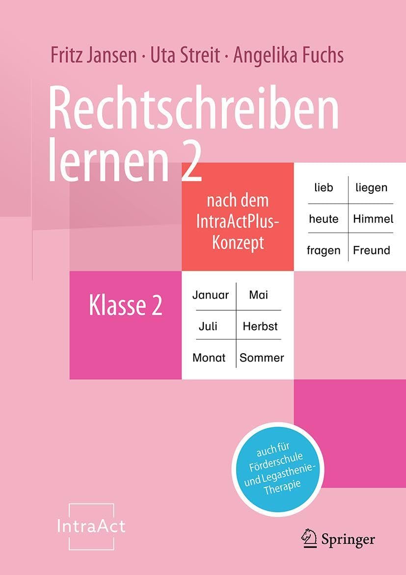 Rechtschreiben lernen 2 nach dem IntraActPlus-Konzept Study Guides