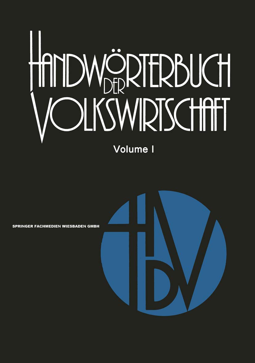 Handwörterbuch der Volkswirtschaft Law