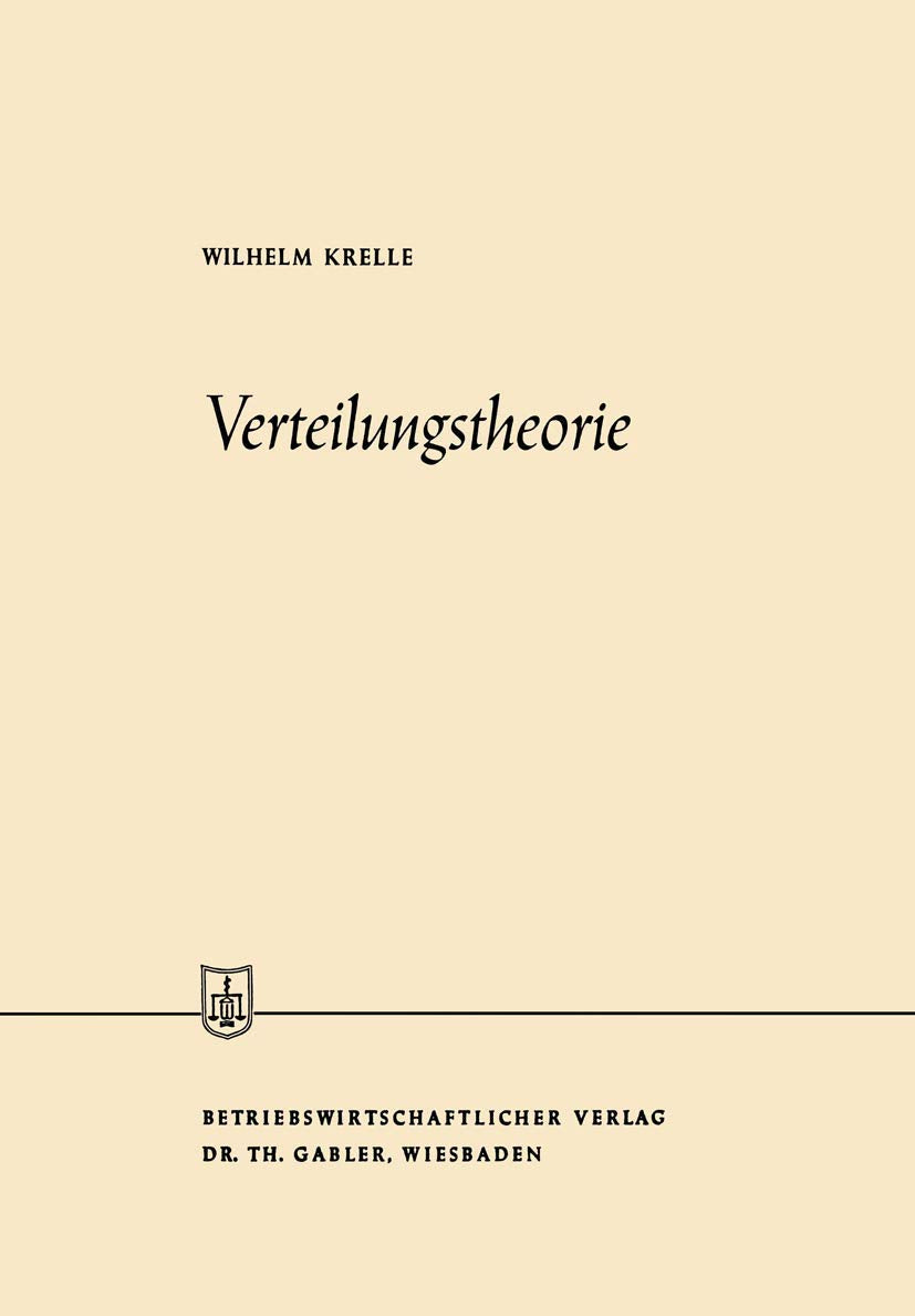Product Image: Verteilungstheorie