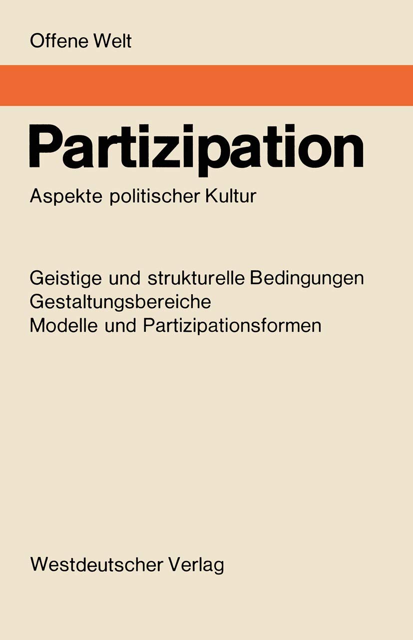 Partizipation: Aspekte politischer Kultur Law