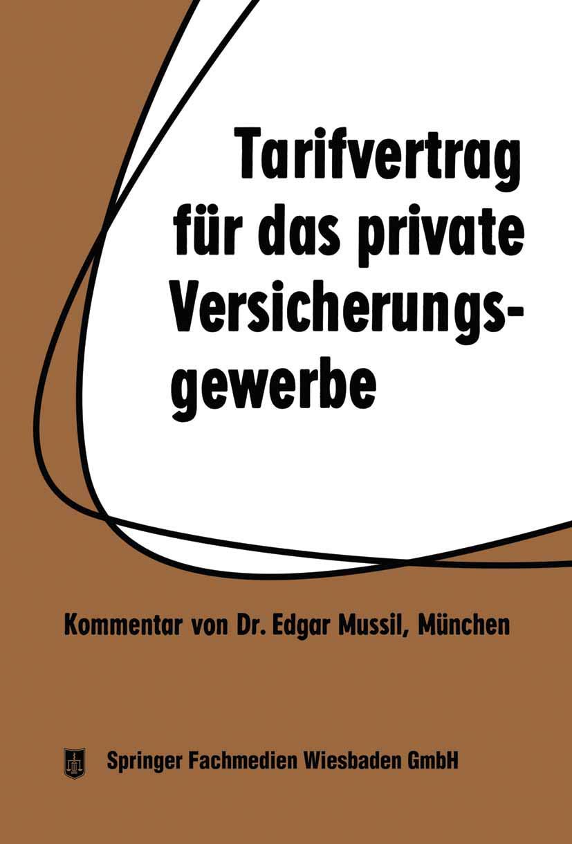 Tarifvertrag für das private Versicherungsgewerbe Law