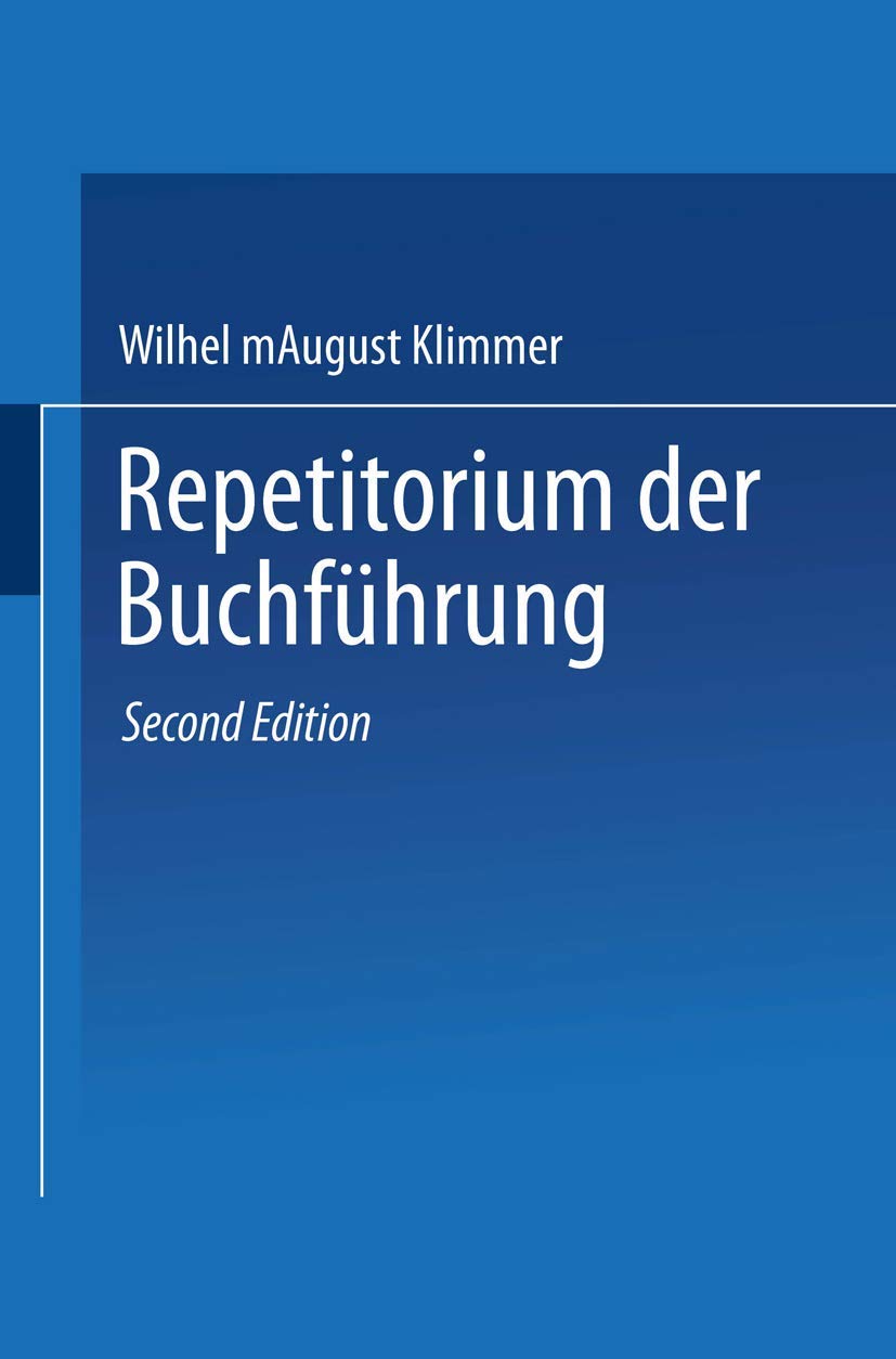 Repetitorium der Buchführung: Handbuch für Handel und Industrie Law
