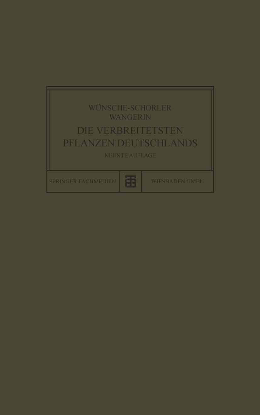 Die Verbreitetsten Pflanzen Deutschlands (German Edition) Natural Sciences