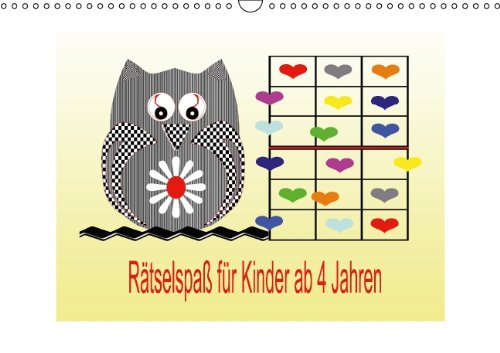 Rätselspaß für Kinder ab 4 Jahren/AT-Version (Wandkalender 2015 DIN A3 quer): Kleine Rätsel für schlaue Kinder (Monatskalender, 14 Seiten) Calendars