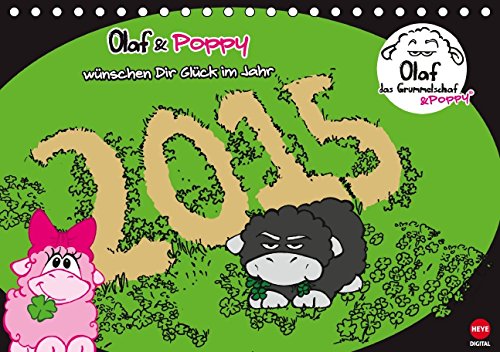 Olaf das Grummelschaf & Poppy (Tischkalender 2015 DIN A5 quer): Der neue Olaf & Poppy-Kalender ist da! (Tischkalender, 14 Seiten) (CALVENDO Spass) Living & Furnishing