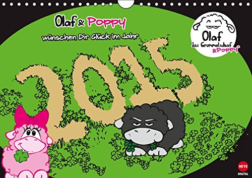 Olaf das Grummelschaf & Poppy (Wandkalender 2015 DIN A4 quer): Der neue Olaf & Poppy-Kalender ist da! (Monatskalender, 14 Seiten) (CALVENDO Spass) Living & Furnishing