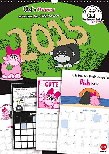 Olaf das Grummelschaf & Poppy (Wandkalender 2015 DIN A3 hoch): Der neue Olaf & Poppy Planer ist da! (Monatskalender, 14 Seiten) (CALVENDO Spass) Living & Furnishing