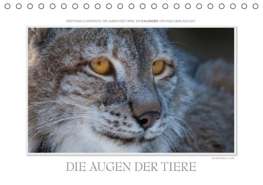 Emotionale Momente: Die Augen der Tiere. (Tischkalender 2016 DIN A5 quer): Über Jahre hinweg hat der renommierte Naturfotograf Ingo Gerlach GDT die ... (Monatskalender, 14 Seiten ) (CALVENDO Tiere) Calendars