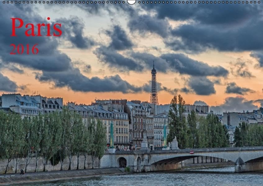 Paris (Wandkalender 2016 DIN A2 quer): Ein Spaziergang durch Paris. (Monatskalender, 14 Seiten ) (CALVENDO Orte) Leisure, Home & Garden