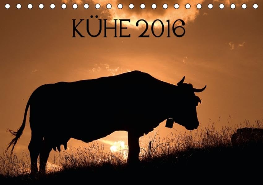 Kühe 2016 (Tischkalender 2016 DIN A5 quer): Kühe in den Pyrenäen - fotografiert von Jorge Ruiz del Olmo (Monatskalender, 14 Seiten ) (CALVENDO Tiere) Calendars