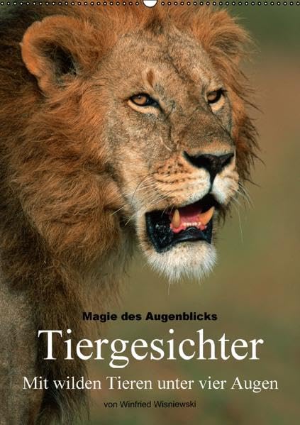 Magie des Augenblicks - Tiergesichter - Mit wilden Tieren unter vier Augen (Wandkalender 2016 DIN A2 hoch): Ausdrucksstarke Portraits von wilden ... (Monatskalender, 14 Seiten ) (CALVENDO Tiere) Calendars