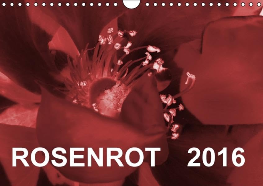 ROSENROT (Wandkalender 2016 DIN A4 quer): Blütenabstraktionen in Rot (Monatskalender, 14 Seiten) (CALVENDO Natur) Calendars