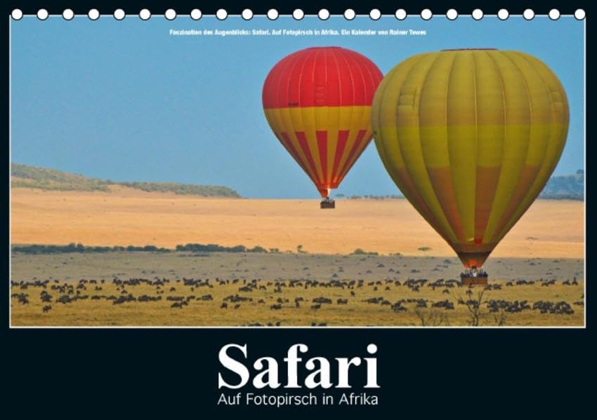 Safari - Auf Fotopirsch in Afrika (Tischkalender 2016 DIN A5 quer): Typische Eindrücke einer Fotosafari in Afrika festgehalten in Bildern von Rainer Tewes. (Tischkalender, 14 Seiten ) (CALVENDO Natur) Leisure, Home & Garden