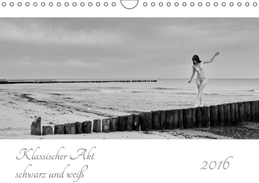 Klassischer Akt schwarz und weiß (Wandkalender 2016 DIN A4 quer): 13 klassische Aktaufnahmen in schwarz und weiß (Monatskalender, 14 Seiten ) (CALVENDO Menschen) Calendars