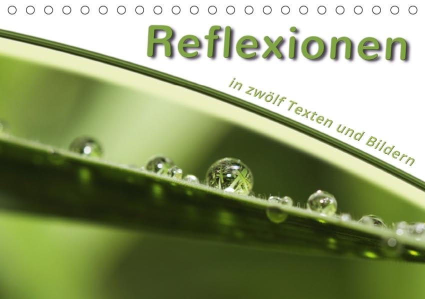 Reflexionen in zwölf Texten und Bildern (Tischkalender 2017 DIN A5 quer): Perspektiven zum Staunen und Nachdenken in Wort und Bild. (Monatskalender, 14 Seiten ) (CALVENDO Kunst) Leisure, Home & Garden