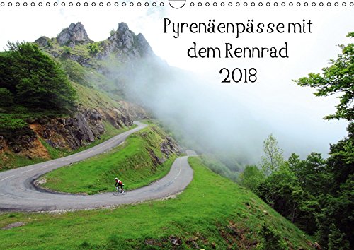 Pyrenäenpässe mit dem Rennrad 2018 (Wandkalender 2018 DIN A3 quer): Ein Fotokalender mit 12 faszinierenden Radsportmotiven (Monatskalender, 14 Seiten ... Rotter, Matthias Leisure, Home & Garden