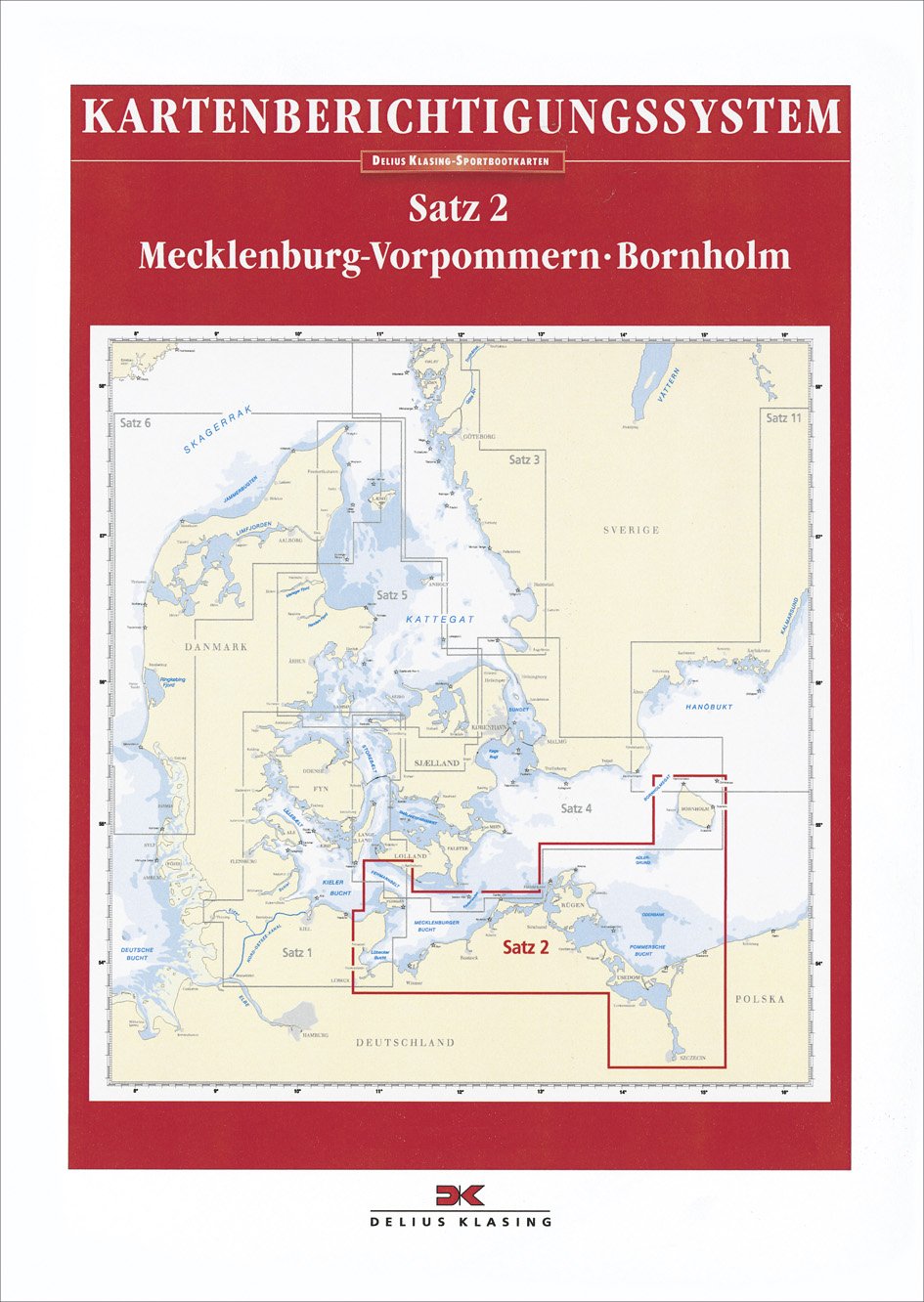 Sportbootkarten-Berichtigung Satz 2 (2017): Mecklenburg-Vorpommern / Bornholm Maps & Plans