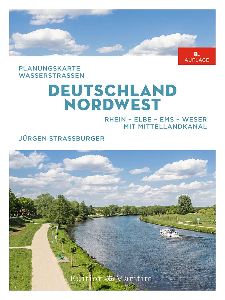Planungskarte Wasserstraßen Deutschland Nordwest: Rhein–Elbe–Ems–Weser. Mit Mittellandkanal Leisure, Home & Garden
