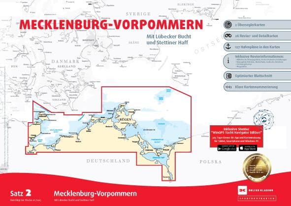 Sportbootkarten Satz 2: Mecklenburg-Vorpommern (Ausgabe 2025) Leisure, Home & Garden