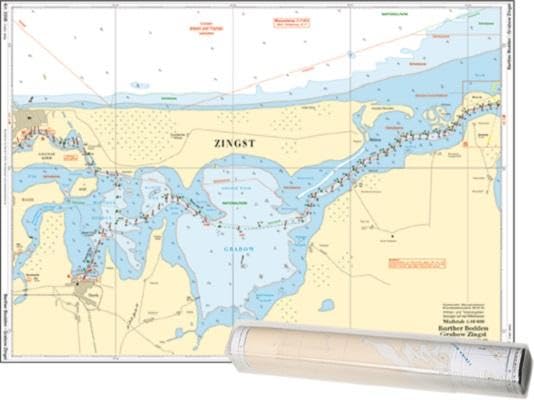 Einzelkarte Barther Bodden - Grabow   Zingst / Saaler Bodden (Ausgabe 2025) Maps & Plans