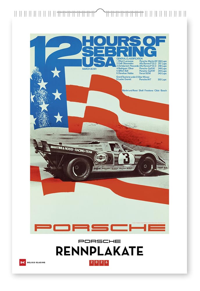 Porsche Rennplakate 2026 Leisure, Home & Garden