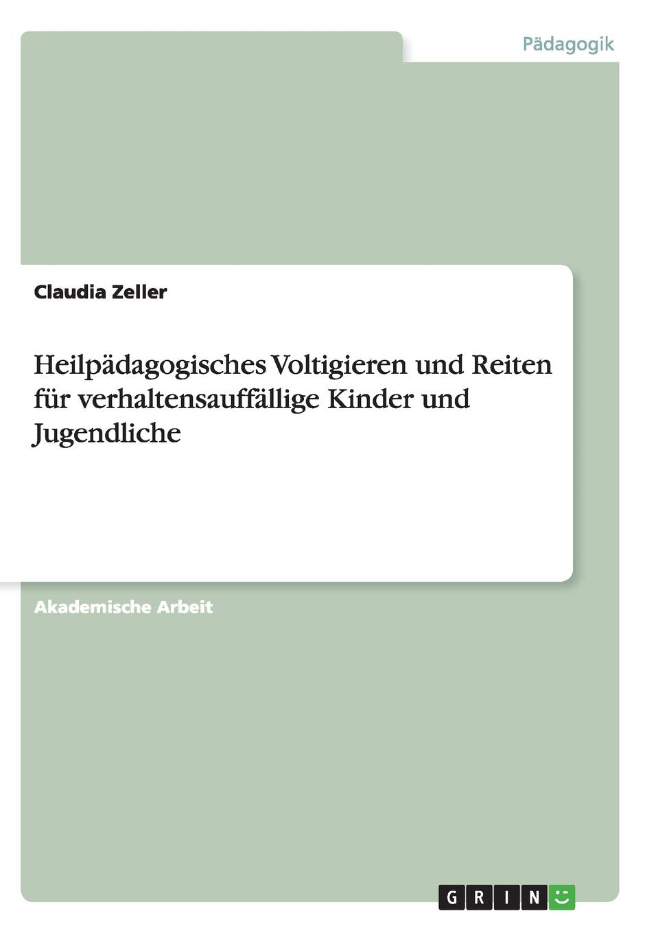 Heilpädagogisches Voltigieren und Reiten für verhaltensauffällige Kinder und Jugendliche book