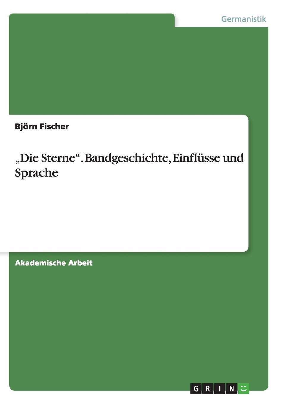 "Die Sterne". Bandgeschichte, Einflüsse und Sprache Contemporary literature