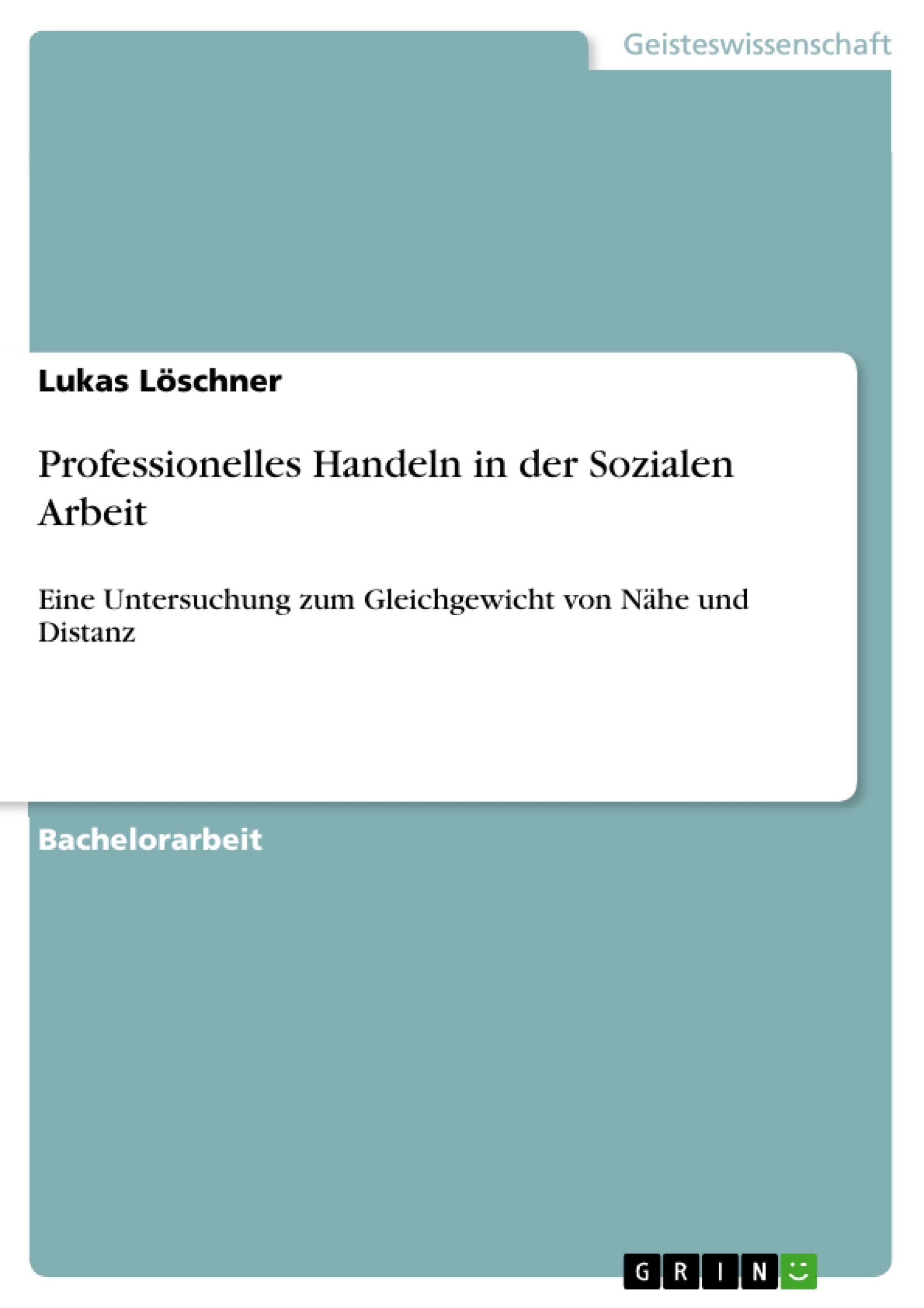 Professionelles Handeln in der Sozialen Arbeit Education & Training
