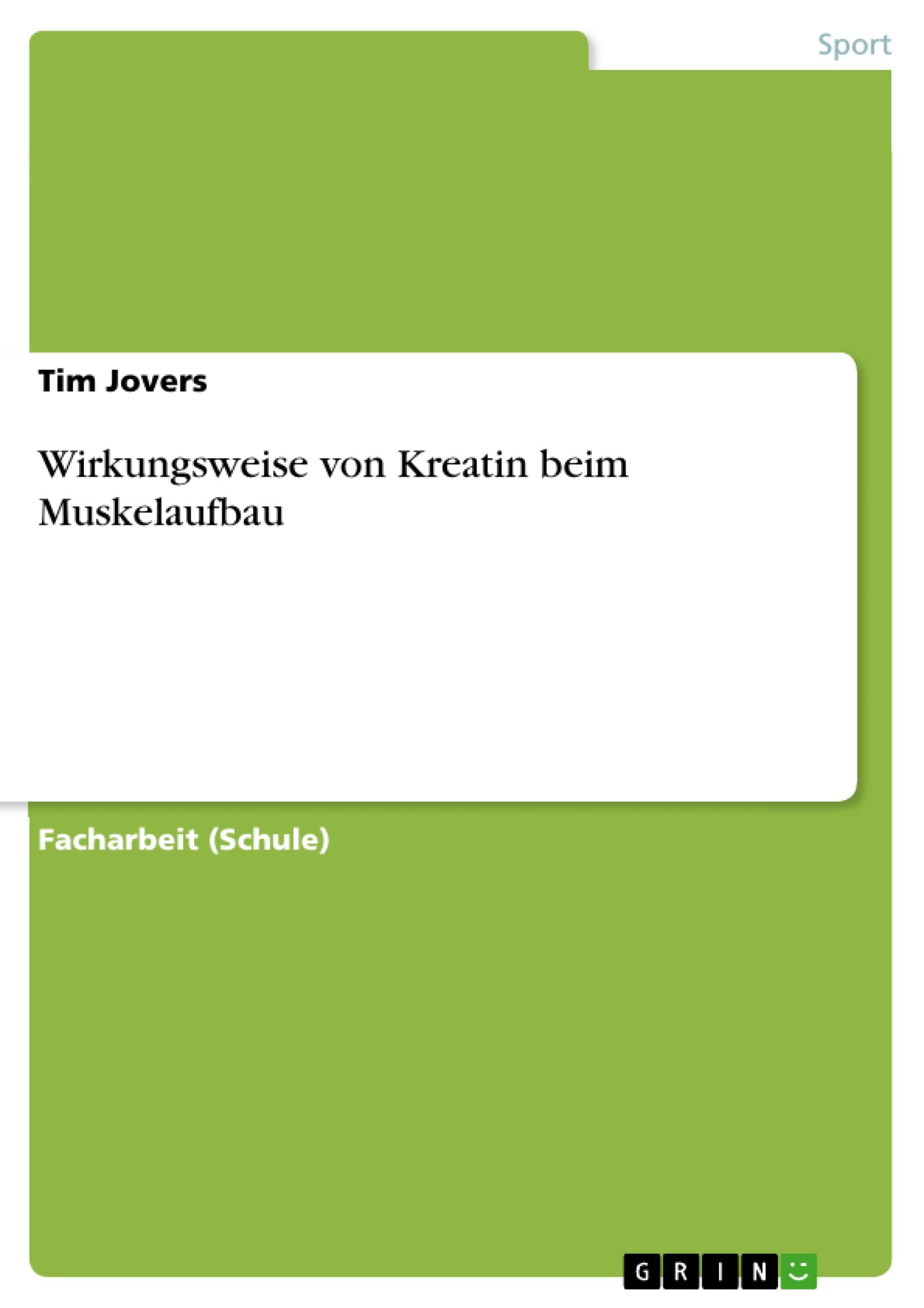 Wirkungsweise von Kreatin beim Muskelaufbau Medicine