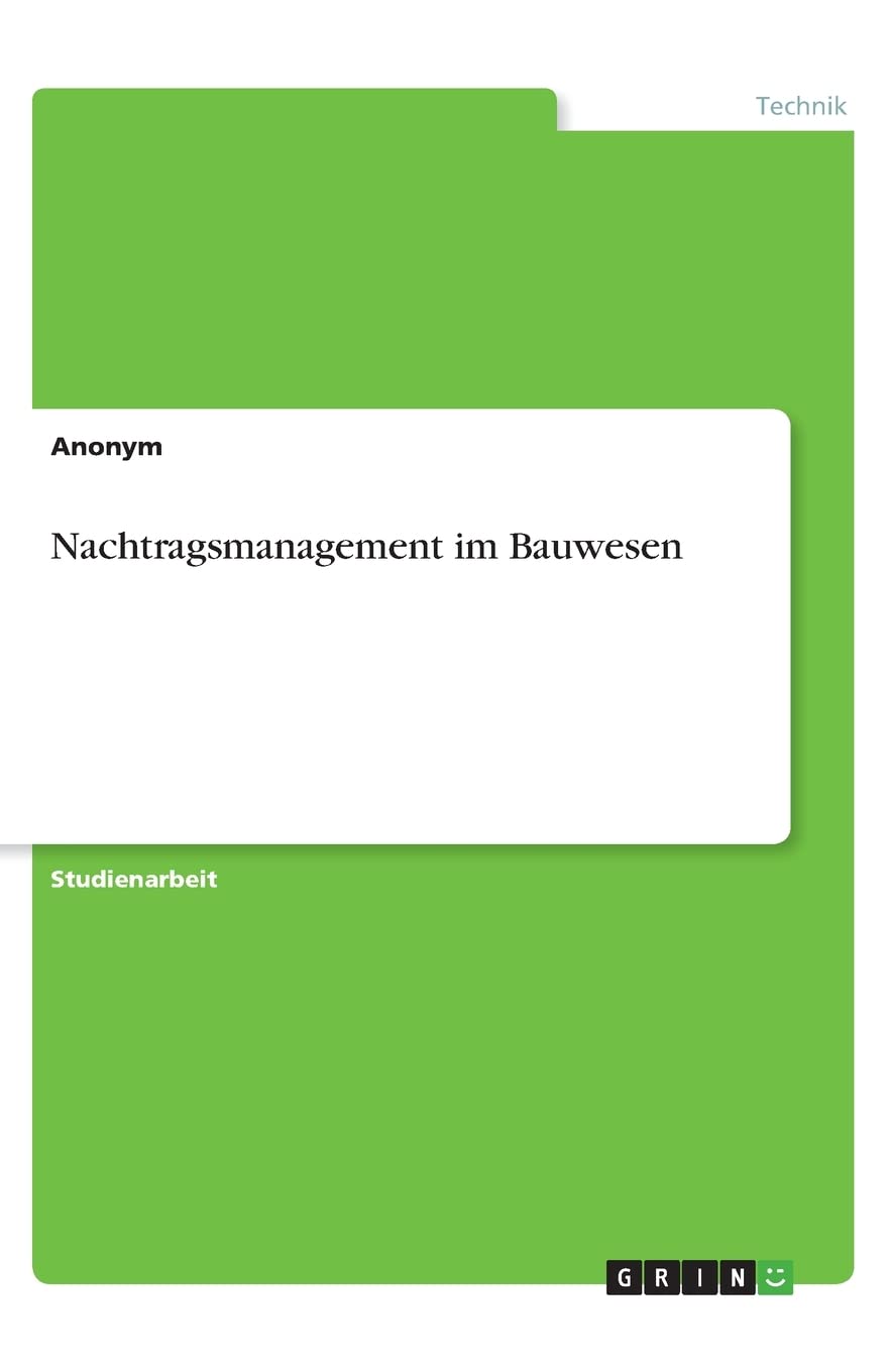 Nachtragsmanagement im Bauwesen Media & Communication