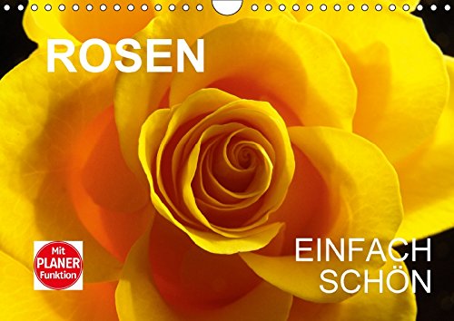 Rosen einfach schönCH-Version (Wandkalender 2018 DIN A4 quer): Schöne Fotografien von Rosenblüten (Geburtstagskalender, 14 Seiten ) (CALVENDO Natur) Jäger, Anette/Thomas Leisure, Home & Garden