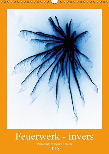 Feuerwerk - invers (Wandkalender 2018 DIN A3 hoch): Abstrakte Fotos von Lichtspuren (Monatskalender, 14 Seiten ) (CALVENDO Kunst) KNÖPPEL, Thomas Photography