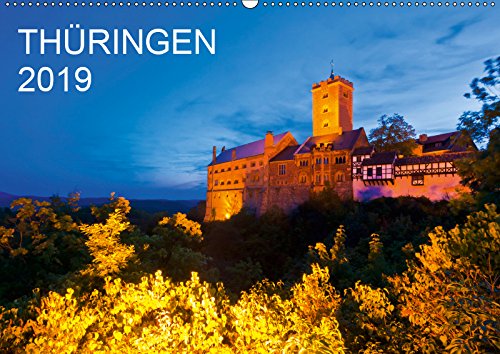 THÜRINGEN 2019 (Wandkalender 2019 DIN A2 quer): Ein Jahr Thüringen. 13 faszinierende Aufnahmen des Freistaates in der Mitte Deutschlands. (Monatskalender, 14 Seiten ) (CALVENDO Orte) Film, Art & Culture