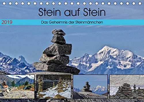 Stein auf Stein. Das Geheimnis der Steinmännchen (Tischkalender 2019 DIN A5 quer): Wegweiser in der Natur... Stein auf Stein (Monatskalender, 14 Seiten ) (CALVENDO Natur) Photography