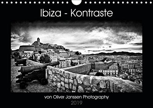 Ibiza - Kontraste (Wandkalender 2019 DIN A4 quer): Schwarz-Weiß-Fotos von Oliver Janssen (Monatskalender, 14 Seiten ) (CALVENDO Orte) Media & Communication