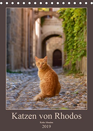 Katzen von Rhodos (Tischkalender 2019 DIN A5 hoch): Anmutige Katzen in malerischen alten Dorfgassen und vor bunten Blüten fotografiert auf der ... (Monatskalender, 14 Seiten ) (CALVENDO Tiere) Contemporary literature Books