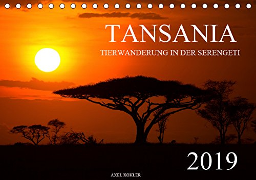 Tansania - Tierwanderung in der Serengeti (Tischkalender 2019 DIN A5 quer): Wunderschöne Natur- und Tierfotografien aus der Serengeti in Tansania. (Monatskalender, 14 Seiten ) (CALVENDO Natur) Leisure, Home & Garden