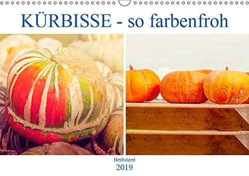 Kürbisse - so farbenfroh (Wandkalender 2019 DIN A3 quer): Speisekürbisse, Ölkürbisse und Zierkürbisse (Monatskalender, 14 Seiten ) book