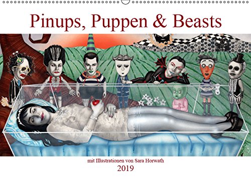 Pin-ups, Puppen & kleine Monster (Wandkalender 2019 DIN A2 quer): Burlesque Pinup Zeichnungen mit flottem Strich - Pinups, Puppen & Beasts (Monatskalender, 14 Seiten ) (CALVENDO Menschen) Philosophy