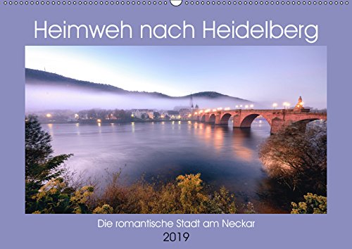 Heimweh nach Heidelberg - Die romantische Stadt am Neckar (Wandkalender 2019 DIN A2 quer): 12 Motive, die Sehnsucht wecken. (Monatskalender, 14 Seiten ) (CALVENDO Orte) Travel