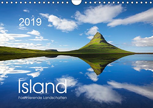 ISLAND 2019 - Faszinierende Landschaften (Wandkalender 2019 DIN A4 quer): Jeden Monat ein faszinierendes Bild von Island - gewaltige Wasserfälle, Eis, ... (Monatskalender, 14 Seiten ) (CALVENDO Natur) Leisure, Home & Garden