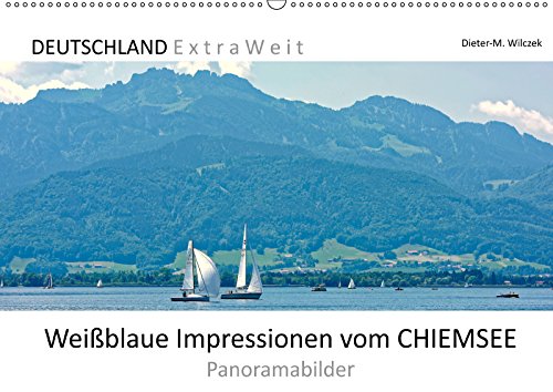 Weißblaue Impressionen vom CHIEMSEE Panoramabilder (Wandkalender 2019 DIN A2 quer): So empfängt Bayerns größter See seine Besucher: Landschaftliche ... (Monatskalender, 14 Seiten ) (CALVENDO Natur) Leisure, Home & Garden